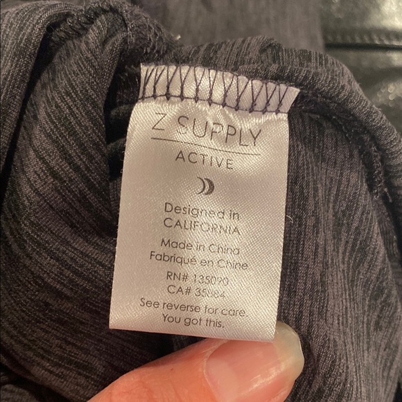 Z Supply Charcoal Long Sleeve Tee - Picture 10 of 12